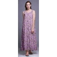 thumbnail image 2 of Bimba Rayon Maxi Nightwear Ladies Rayon Printed Sleeveless Night Gown Maxi Dress-XS, 2 of 5