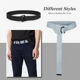 thumbnail image 2 of XIATIAN Men Canvas Belt Web Fabric Casual Belt with Black Double D-ring 1 1/2" Wide Set of 2, 2 of 6