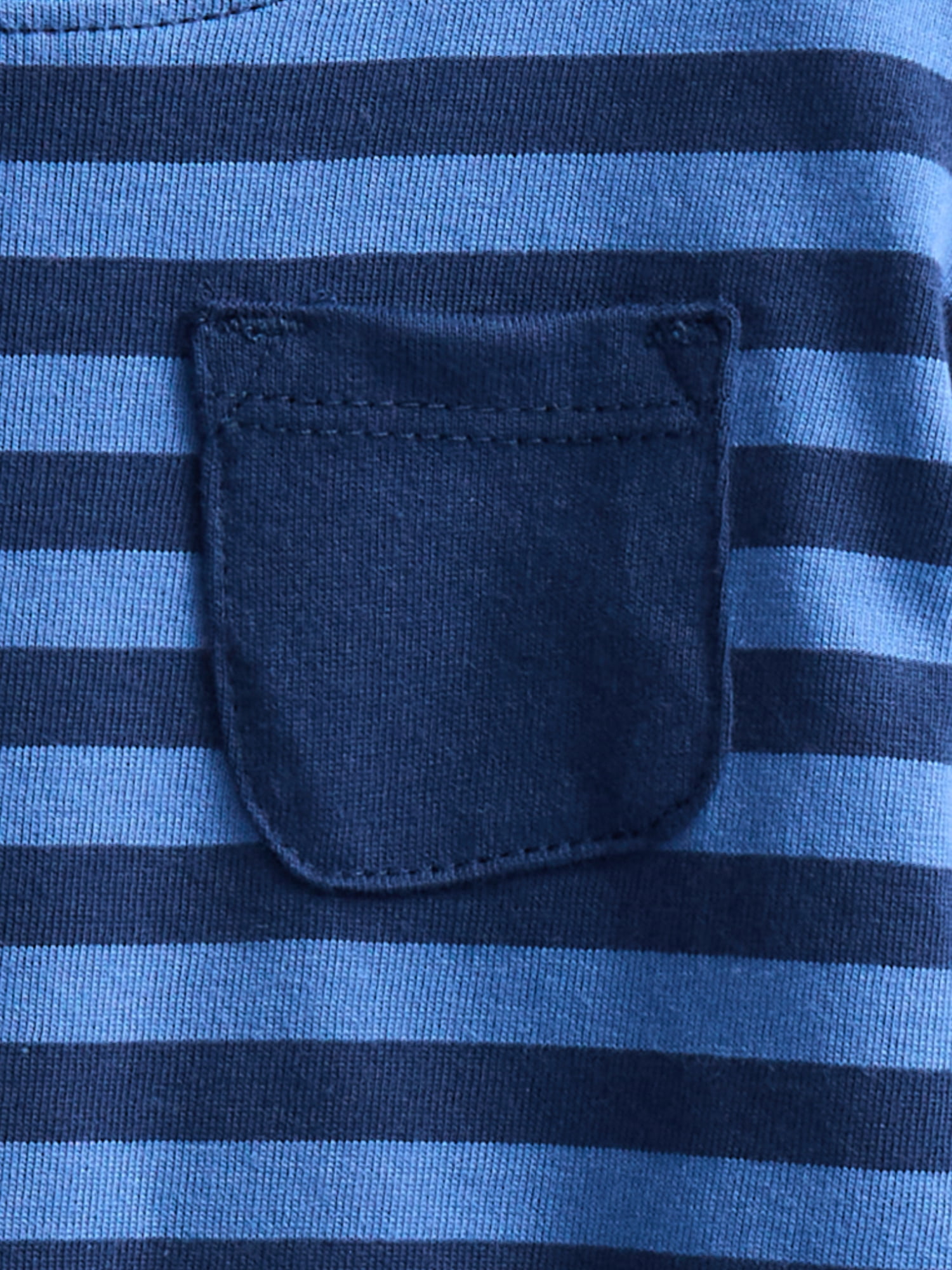 Wonder Nation Baby Boys Stripe Tee with Long Sleeves, Sizes 0-24 Months