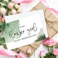 thumbnail image 4 of Koyal Wholesale Wedding Day Gift Cards Set with Envelopes Set of 12, Emerald Green Watercolor, 4 of 5