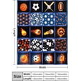 thumbnail image 5 of Super Soft Soccer Blanket Lightweight Cozy 3D Printed Flannel Baseball Basketball Throw Blankets for Sport Fans Kids Adults Gifts 50"X40", 5 of 6