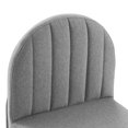 thumbnail image 7 of Modway Isla 18" Fabric Tufted Dining Side Chair in Black/Gray (Set of 2), 7 of 7