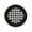 Powder Coated Black, variant on Achtek 6" Duct Opening Solid Cast Aluminum Round Grille ( 7-1/2" Round Overall) | Powder Coated Black - Without Holes for Floor