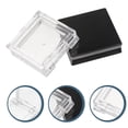 thumbnail image 3 of 4pcs Simple Empty Eyeshadow Box Square Eyeshadow Organizer (Black, White), 3 of 7
