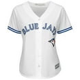 thumbnail image 2 of Women's Kendrys Morales Toronto Blue Jays MLB Cool Base Replica Home Jersey, 2 of 2