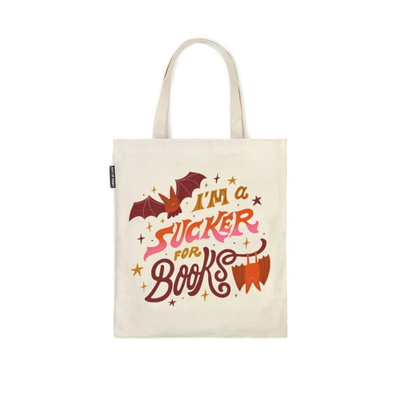 I'm a Sucker for Books Tote Bag, (Hardcover)