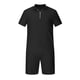 thumbnail image 3 of Hombres Casual Sólido Turndown Zip Pullover Deportes Traje de manga corta Pompotops oipoqjl51404, 3 of 4