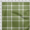 thumbnail image 4 of oneOone Silk Tabby Olive Green Fabric Check Sewing Craft Projects Fabric Prints By Yard 42 Inch Wide, 4 of 4