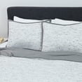 thumbnail image 3 of Martex Theo Twin Cream/Charcoal Comforter Set, 3 of 4