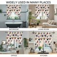 thumbnail image 3 of Farmhouse Rooster Swag Valances for Windows, Kitchen Curtains 36 Inch Length 2 Panels Set, Country Watercolor Flowers Black Plaid Short Curtains for Small Windows Rod Pocket Cafe Curtains 28"x36", 3 of 8