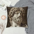 thumbnail image 2 of JRXY  Throw Pillow Cover Aesculapius Statue Sculpture Monument Louvre Paris White, 2 of 5