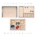 thumbnail image 4 of Unique Bargains 2 Layer Jewelry Box PU Leather Jewelry Organizer Case Storage with Drawer Grey, 4 of 8
