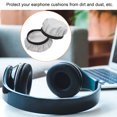 thumbnail image 5 of Uxcell 3.54-4.33 Inch Earphones Flexible Fabric Covers, Grey Washable Headphone Covers, 1 Pair, 5 of 5