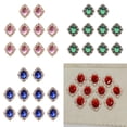 thumbnail image 1 of 40 piezas de botón de cristal trasera plana decoración artesanal, 1 of 9