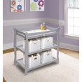 thumbnail image 4 of Badger Basket Sleigh Style Baby Changing Table - Gray, 4 of 5