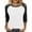 Black, variant on ShiShine Womens Sweaters 3/4 Sleeve Shirts Lightweight Loose Casual Blouses Color Block Tunic Tops
