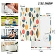 thumbnail image 6 of Yayeee 2 Pack Hand Towels for Bathroom 100% Cotton 16" x 28" Soft Absorbent Kitchen Towel, Red Geometric, 6 of 7