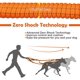 thumbnail image 3 of Correa fuerte para perros con asa acolchada, correa de entrenamiento elástica antitirones para perros medianos y grandes con tracción pesada (110 CM-150 CM, naranja) JM, 3 of 5