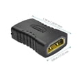 thumbnail image 3 of LAICAIW 12 Packs HDMI Coupler Gold Plated Adapter High-Speed Female to Female Resolution F/F Connector 3D 4K HDTV 1080P Support Cable Extender, 3 of 5