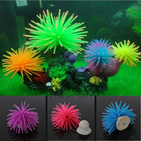 1Pcs Silicone Aquarium Fish Tank Artificial Coral Plant Underwater Ornament Fish Tank