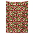 thumbnail image 3 of Ambesonne Fruits Tablecloth Rectangular Table Cover, Organic Garden Harvest, 60"x90", White Green and Red, 3 of 4
