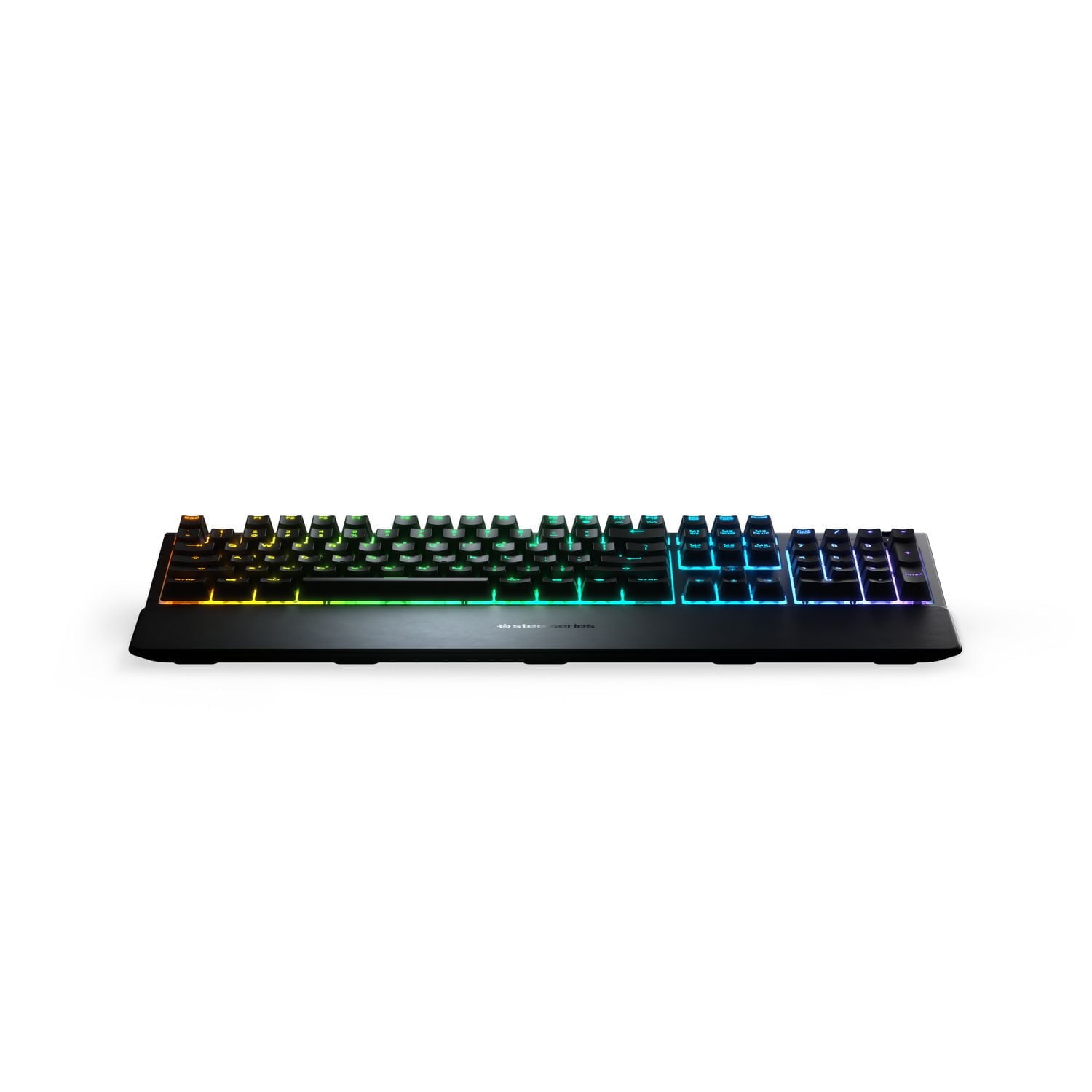 SteelSeries Apex 3 RGB Gaming Keyboard – 10-Zone RGB Illumination – IP32 Water Resistant – Premium Magnetic Wrist Rest (Whisper Quiet Gaming Switch)