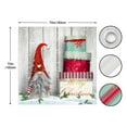 thumbnail image 4 of Christmas Shower Curtain for Bathroom Christmas Gnomes Shower Curtain Funny Santa Claus Shower Curtain Bathroom Decor 72 x 72 In, 4 of 7