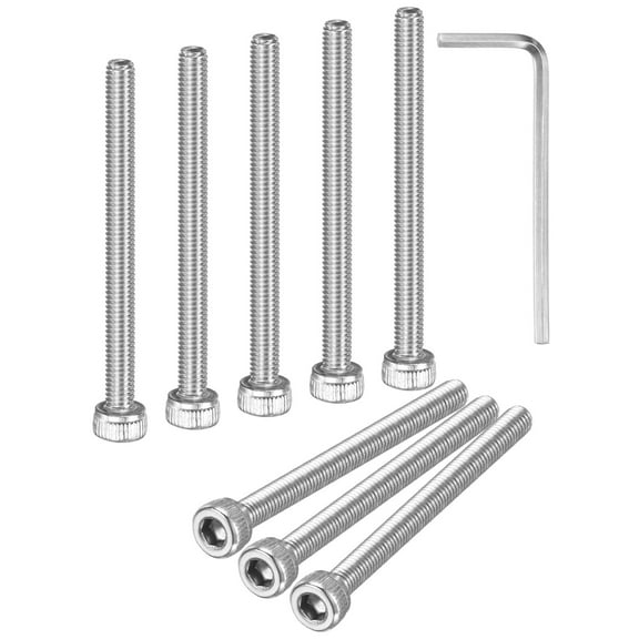 Uxcell 30-Pack M3 x 35mm Hex Socket Head Cap Screws Bolts, 304 Stainless Steel Machine Bolt Full Thread Precision Fasteners
