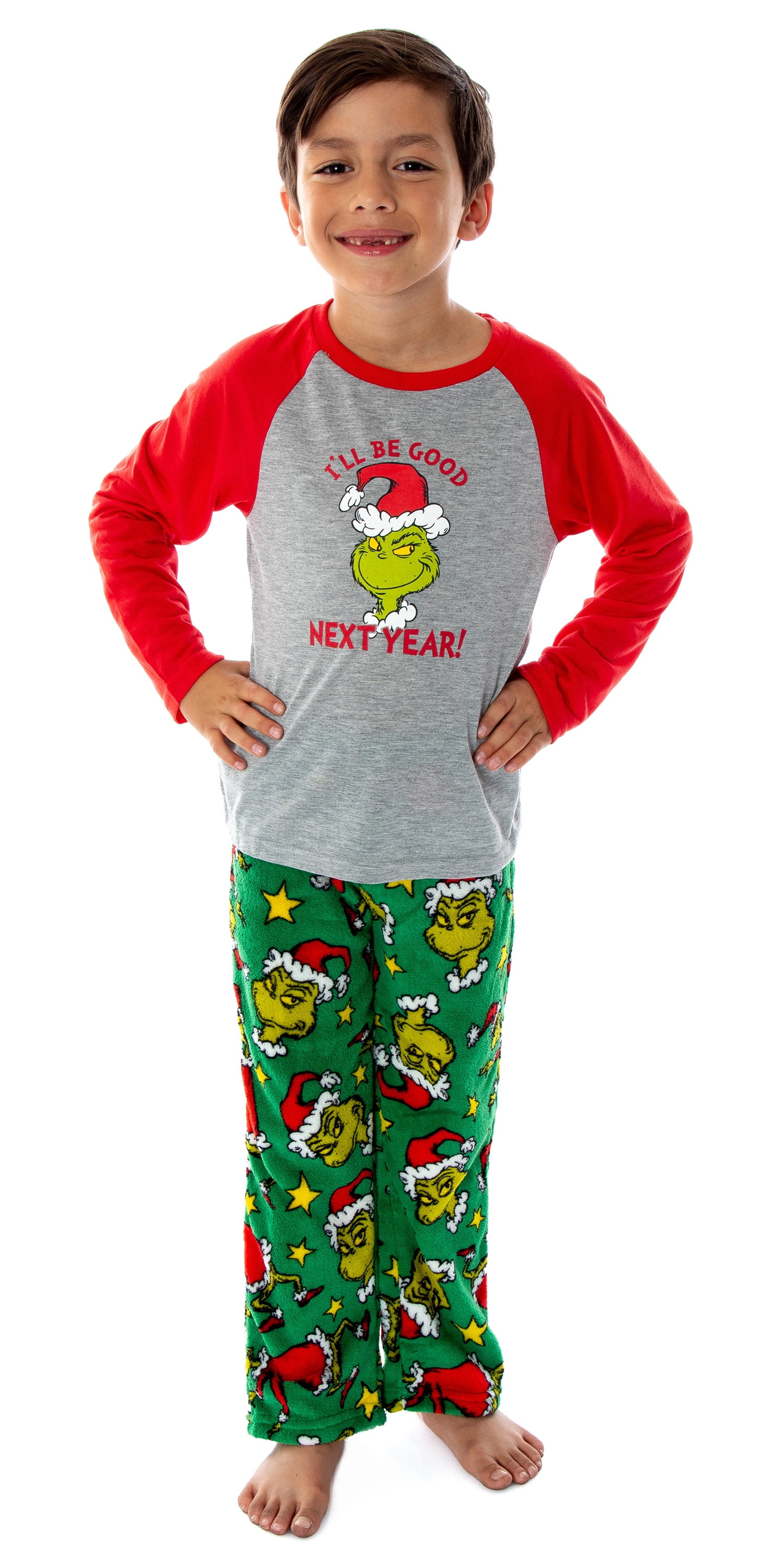NEW Boutique Grinch Stole Christmas Dr Seuss Girls Boys Pajamas 
