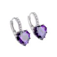 thumbnail image 1 of Maoww Boucles d'Oreilles Mode AAA zircon Cœur Pêche multi Boucle d'Oreille, 1 of 8