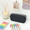 thumbnail image 4 of Solid Color Squares Pencil Case Simples Large Capacity Stationery Organizer Pen Bag For Students Office School Supplies Minimalists Designs, 4 of 7