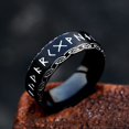thumbnail image 1 of Anillo de runas vikingas Vintage de acero inoxidable, anillo vikingo de Odín nórdico para hombres y mujeres, amuleto de pareja, regalo de joyería de moda que nunca se desvanece Tan Jianjun unisex, 1 of 2
