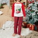 thumbnail image 4 of Disfraz Premium Conjunto de pijama de 2 piezas con estampado de árbol de Navidad para coche, traje diario informal (Red Kid-130) Kuymtek Rojo 7 - 8 años para Unisex, 4 of 7