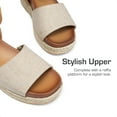 thumbnail image 3 of DREAM PAIRS Girls Flatform Wedge Open Toe Espadrille Sandals with Buckle Ankle Strap for Little Kid/Big Kid, 3 of 7