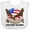 AA-White, variant on Inktastic Memorial Day- Never Forget Our Heroes- Bald Eagle Boys or Girls Baby Bib
