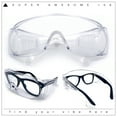 thumbnail image 3 of ANSI Z87.1 Fit Over Oversized Shield Clear Safety Glasses, 3 of 13