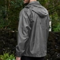 thumbnail image 5 of BADHUB Men's Lightweight Rain Jacket Waterproof Hooded Windbreaker Mesh Lined Full Zip Rain Coat with Pocket for Travel Hiking Fishing, 5 of 6