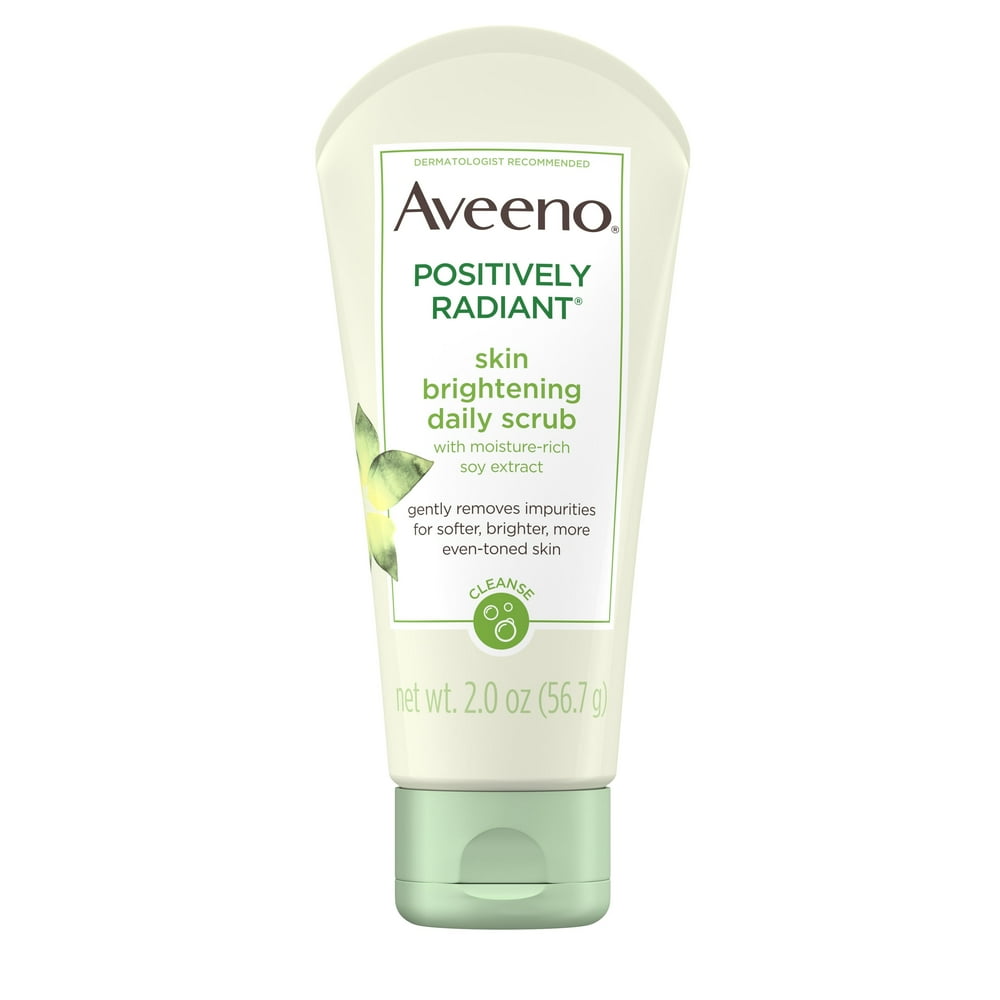 Aveeno Positively Radiant Skin Brightening Exfoliating Daily Face Scrub
