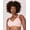 Pink Pirouette, variant on Women's Coolest Smoothing Wireless Bra, Foam Cups Black With Almond Lining 42DD