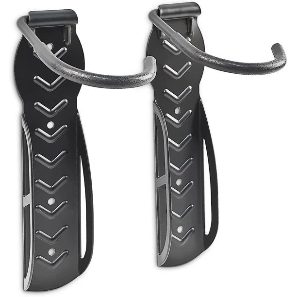 Portabicicletas de montaje en pared Soportes para bicicletas Almacenamiento vertical de bicicletas Ganchos colgantes para uso en interiores y exteriores en el hogar (1 pieza, negro) ZefeiWu 8390612562211