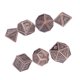 thumbnail image 2 of Juego de dados RPG de 7 piezas, piezas poliédricas de metal adornadas grabadas para juegos de rol tipo 1, 2 of 5