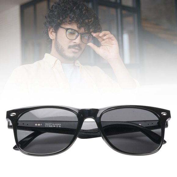 AI Translation Glasses,  Real Time Black Smart Music Glasses Simultaneous Interpretation with Storage Case for Travel