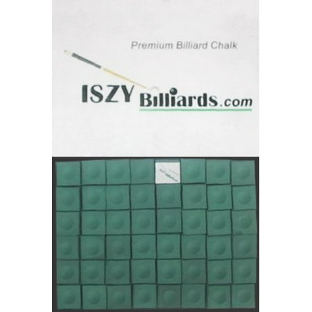 Billiards Chick - Premium Billiard Stick - Pool Cue Chalk Green Quantity 12 Pieces