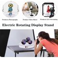 thumbnail image 2 of JAYEGT Motorized Rotating Display Stand，330 Lbs Load，360 Degree Electric Rotating Photography Turntable For Products Display，Video Show, Live Show，Remote Control +5 Colors Backgrounds(White / 11.8inch, 2 of 8
