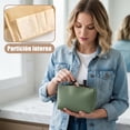thumbnail image 4 of 2pzs Cosmetiquera de Viaje, Bolsa de Maquillaje para Mujer, Neceser de Maquillaje Impermeable para Mujer con Cremalleras Dobles y Compartimentos Internos, 4 of 4