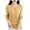Yellow, variant on HBFAGFB Cardigan for Women Crew Neck Buckle Knitted Sweater Versatile Long Sleeve Jackets Purple Size XL