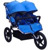 Tike Tech All Terrain X3 Sport Jogging Stroller with Canopies and Storage Basket, Black