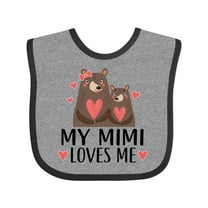 Inktastic My Mimi Loves Me Bear Boys or Girls Baby Bib
