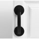 thumbnail image 1 of 1 Uds manijas de puertas y ventanas de vidrio, puertas corredizas de baño, gabinetes, manijas de refrigerador sin agujero, negro 19*6,2 cm, 1 of 5