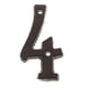thumbnail image 5 of Números De Direcciones De Hierro Forjado De 4 Y 5, Con Tornillos Negros, Bricolaje Innovador, 5 of 9
